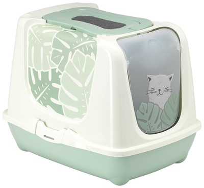 Moderna Закрытый туалет Trendy Cat Eden для кошек 57х45х42,6см (светло-серый)