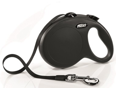 Flexi Рулетка New Classic L (до 50кг) 8м лента черная