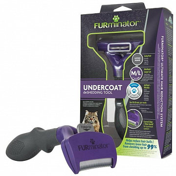 FURminator Cat "Long Hair M/L" для кошек больших длинношерстных пород