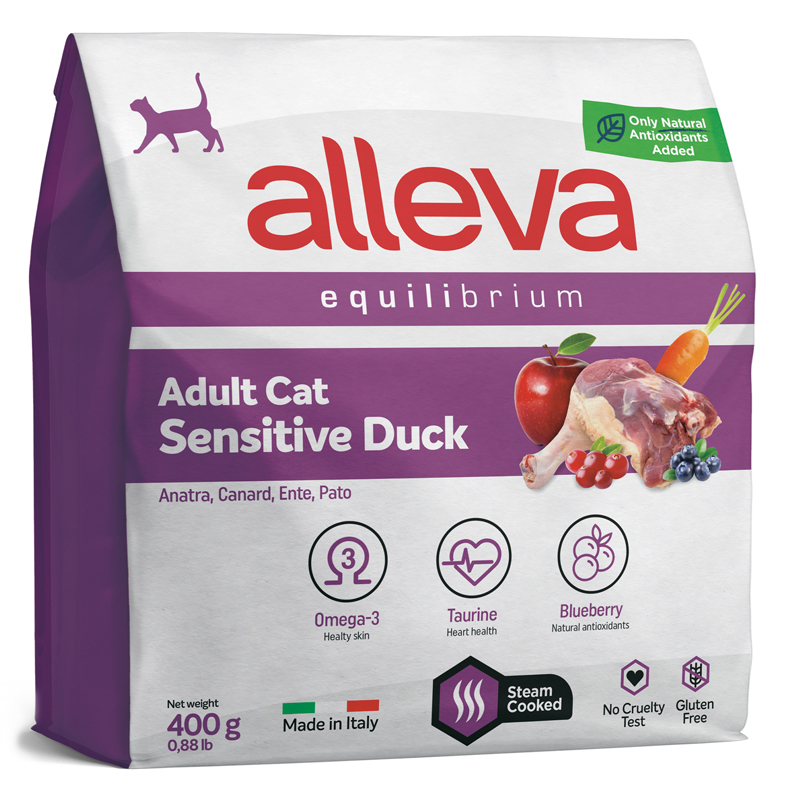 Аллева Cat Equilibrium Sensitive Корм для кошек с уткой