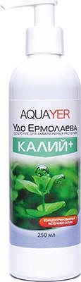 AQUAYER Удобрение Удо Ермолаева КАЛИЙ+ для аквариумных растений 250мл