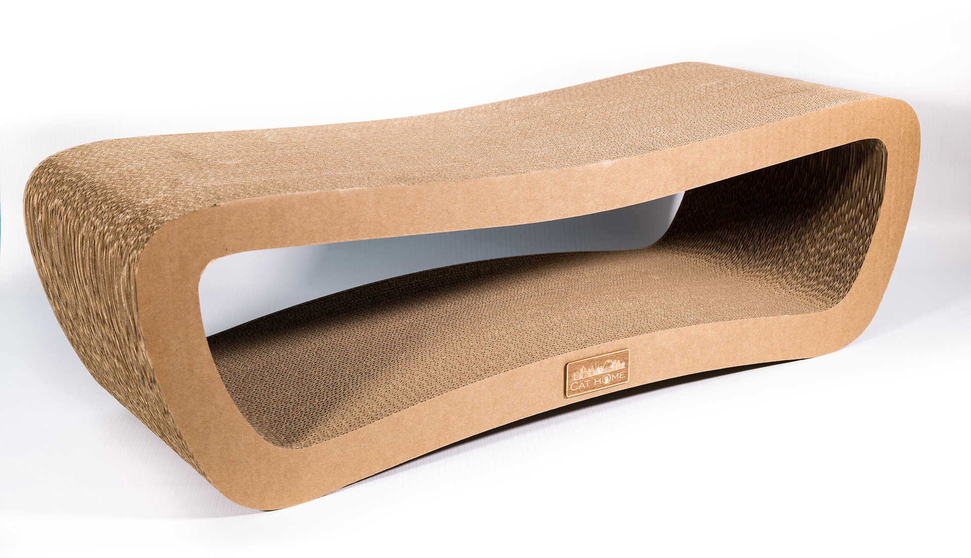 Cat Home Лежанка-когтеточка "Strender " 640х200х220 см (гофрокартон)