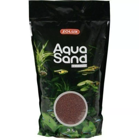 Золюкс Грунт Aquasand коричневый 3л (4,7кг)