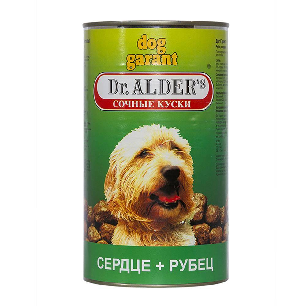 Дог Гарант ж/б Сочные кусочки Сердце+Рубец для собак 1230г