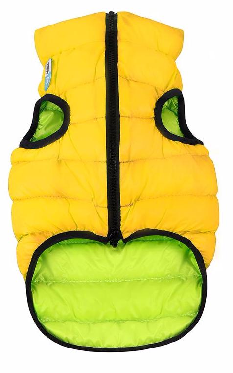 AiryVest Курточка двухсторонняя,S 40,салатово-желтая