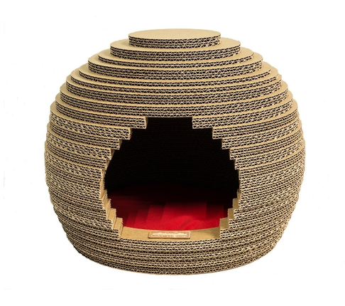 Cat Home Домик "Hive " 46х46х34 см (гофрокартон)