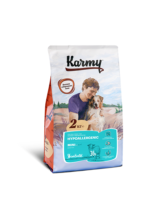 Karmy Dog MINI Hypoallergenic Корм для собак мелких пород Ягнёнок 2кг