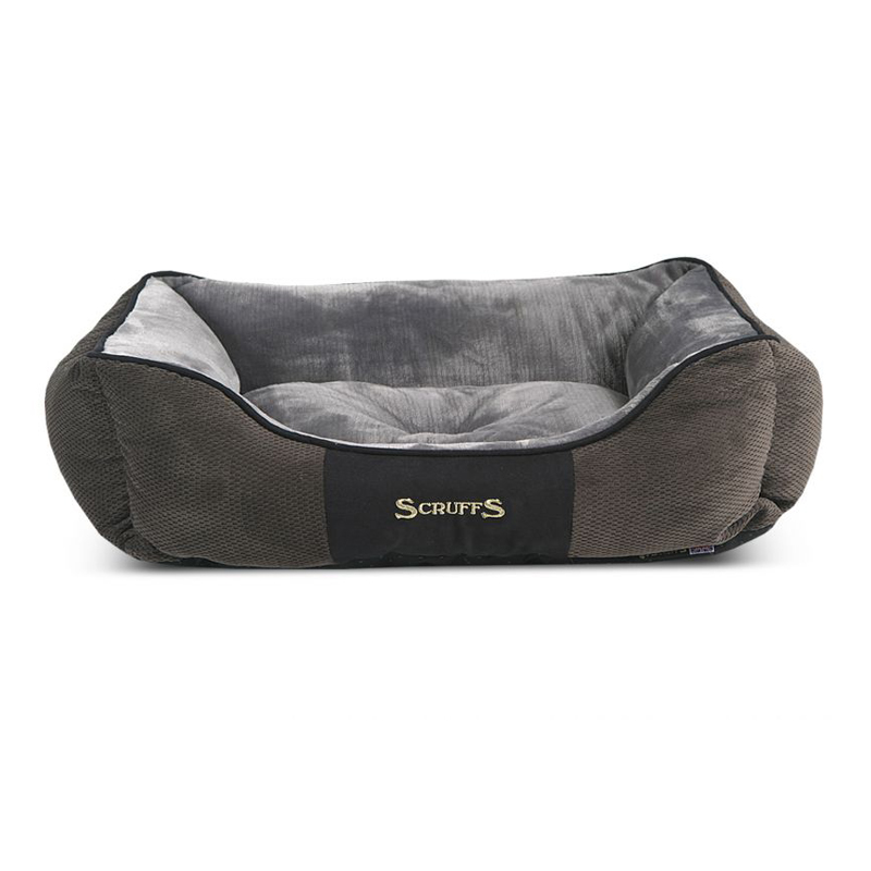 SCRUFFS Лежак Chester с бортиками 60х50х13см (графит)