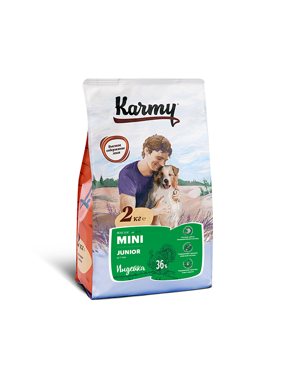 Karmy Junior MINI Корм для Щенков мелких пород Индейка 2кг