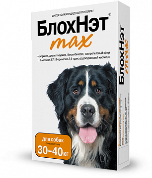 БлохНэт max Капли инсектоакарицидные для собак массой тела 30-40кг