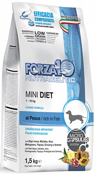 Форза 10 Dog Mini Diet Диетический корм для собак мелких пород рыба 1,5кг