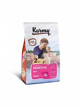 Karmy Dog MINI Sensitive Корм для собак мелких пород Лосось 2кг