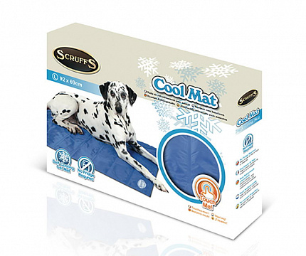 SCRUFFS Охлаждающий "Cool Mat" матрас для животных 92х69см (голубой)