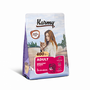 Karmy Cat Adult Корм для кошек Телятина